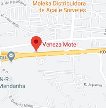 mapa localização do motel